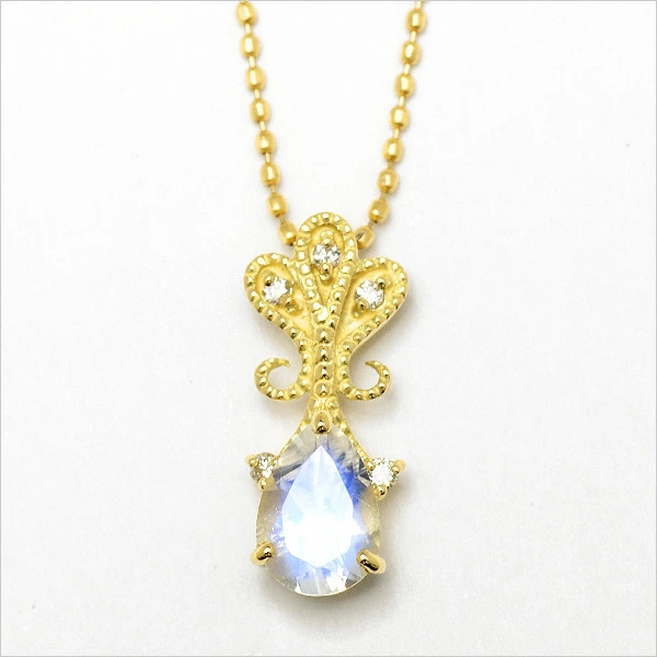 umu -アム- FINE JEWELRY STUIDIOブルームーンストーン ダイヤモンド ペンダントトップ 「lacrima」pn0312_m.jpg