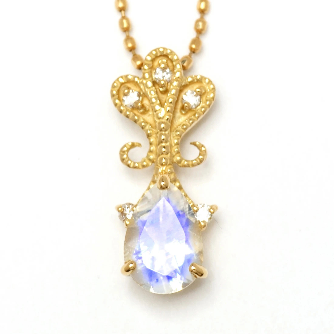umu -アム- FINE JEWELRY STUIDIOブルームーンストーン ダイヤモンド ペンダントトップ 「lacrima」pn0312_pg.jpg