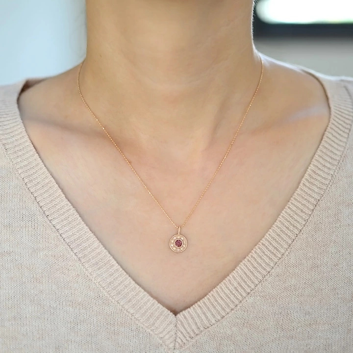umu -アム- FINE JEWELRY STUIDIOピンクトルマリン ダイヤ ペンダントトップ 「cosmo」pn0318_i2.jpg
