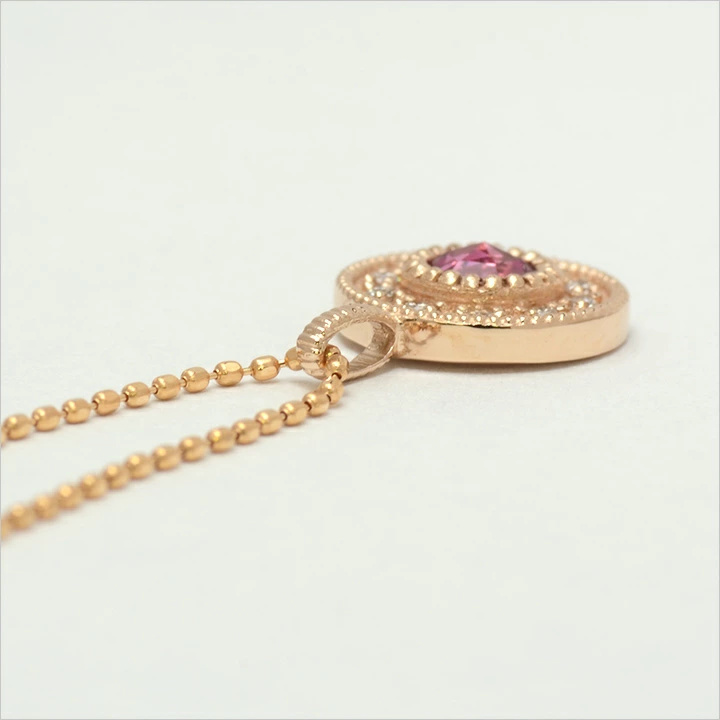 umu -アム- FINE JEWELRY STUIDIOピンクトルマリン ダイヤ ペンダントトップ 「cosmo」pn0318_s.jpg