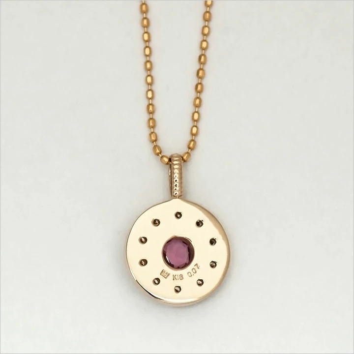 umu -アム- FINE JEWELRY STUIDIOピンクトルマリン ダイヤ ペンダントトップ 「cosmo」pn0318_u.jpg