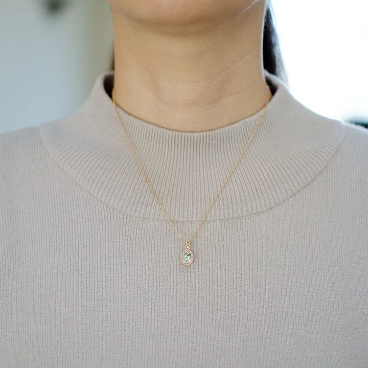 umu -アム- FINE JEWELRY STUIDIOグリーンアメシスト ダイヤ ペントップ 「driade」pn0319_i2.jpg