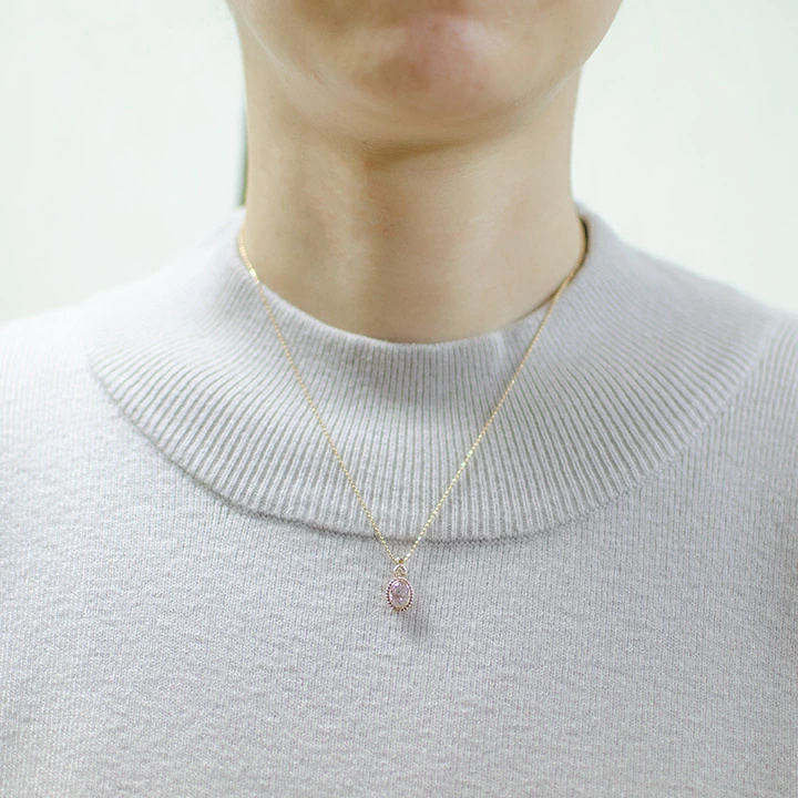 umu -アム- FINE JEWELRY STUIDIOクンツァイト ダイヤモンド ペントップ 「driade」pn0320_i2.jpg