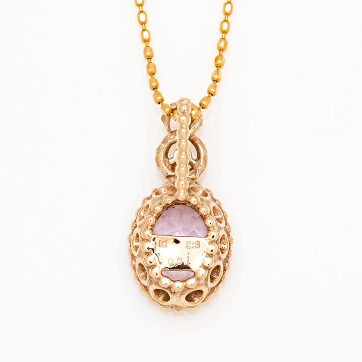 umu -アム- FINE JEWELRY STUIDIOクンツァイト ダイヤモンド ペントップ 「driade」pn0320_u.jpg