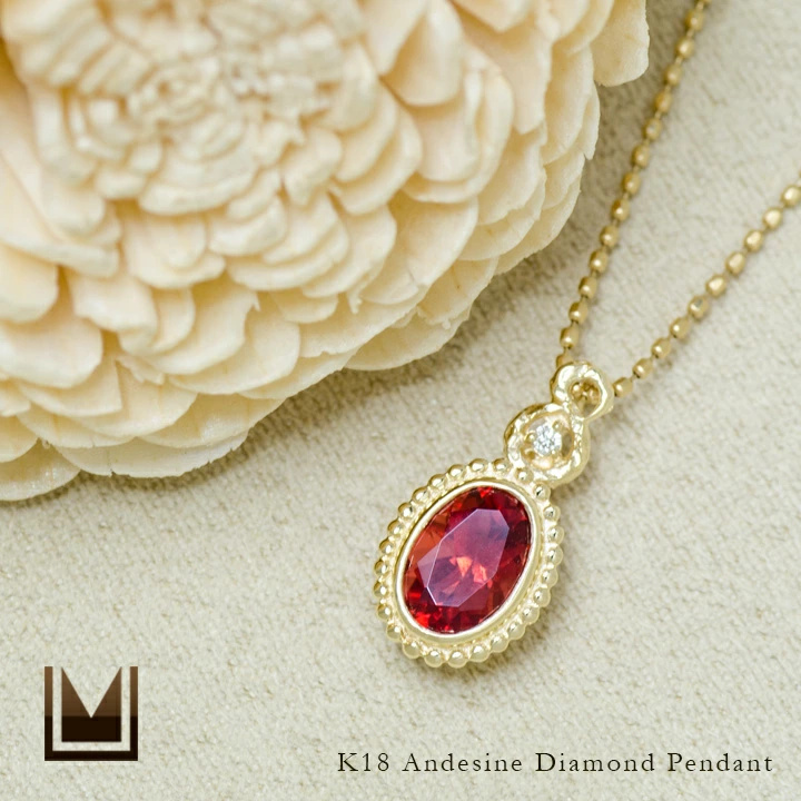 umu -アム- FINE JEWELRY STUIDIOアンデシン ダイヤモンド ペンダントトップ 「driade」pn0323_1.jpg