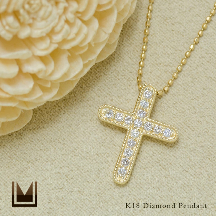 umu -アム- FINE JEWELRY STUIDIOダイヤモンド クロスモチーフ ペンダントトップ 「croce」pn0331_1.jpg