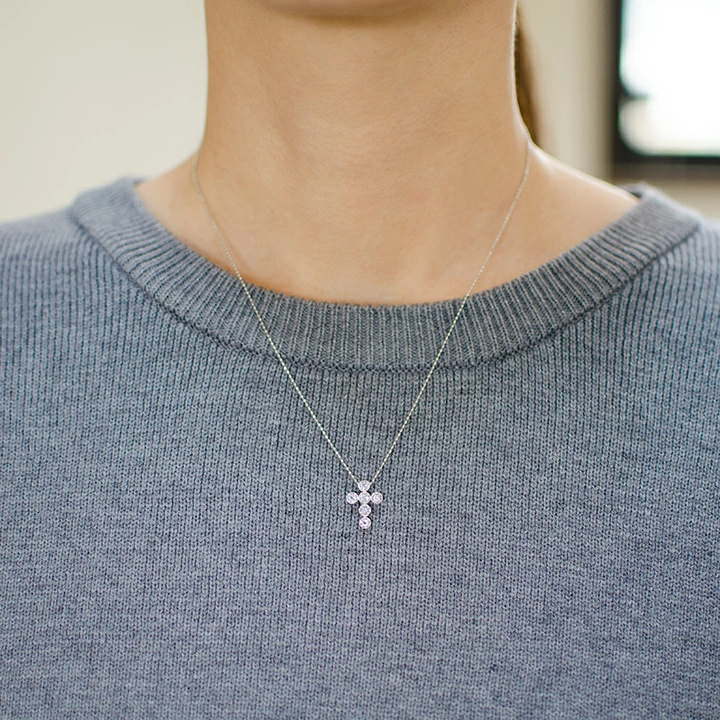 umu -アム- FINE JEWELRY STUIDIOタンザナイト クロスモチーフ ペンダントトップ 「dolce」pn0339_i2.jpg