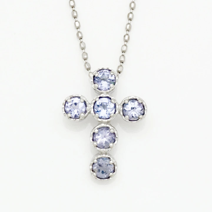 umu -アム- FINE JEWELRY STUIDIOタンザナイト クロスモチーフ ペンダントトップ 「dolce」pn0339_m.jpg