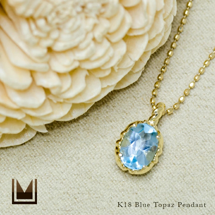umu -アム- FINE JEWELRY STUIDIOブルートパーズ ペンダントトップ 「fresco」pn0340_1.jpg
