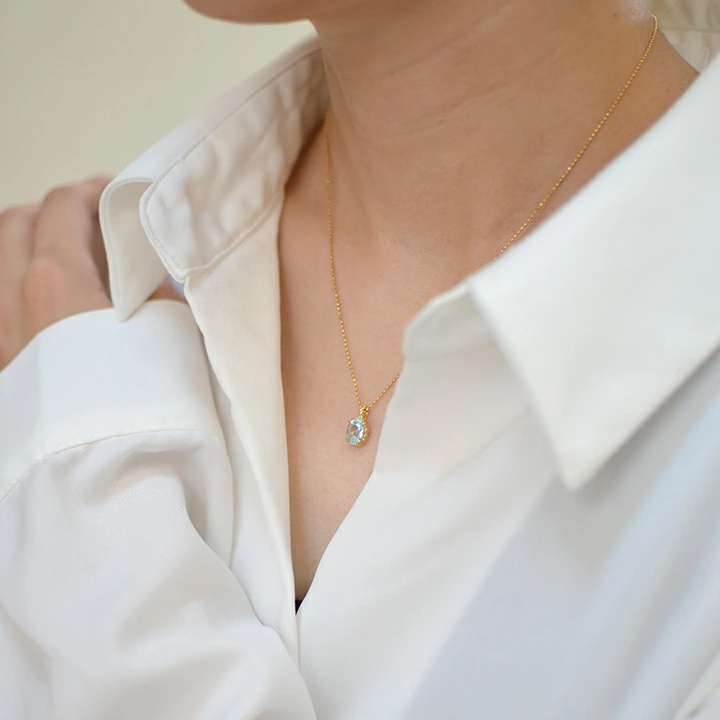 umu -アム- FINE JEWELRY STUIDIOブルートパーズ ペンダントトップ 「fresco」pn0340_i3.jpg