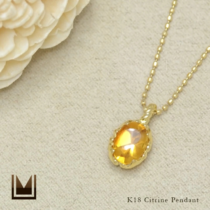 umu -アム- FINE JEWELRY STUIDIOシトリン ペンダントトップ 「fresco」pn0341_1.jpg