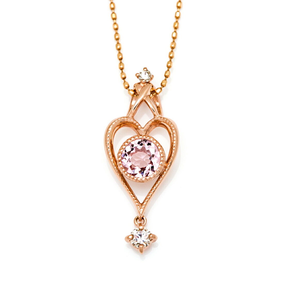 umu -アム- FINE JEWELRY STUIDIOモルガナイト ダイヤモンド ペンダントトップ 「angela」pn0343_m.jpg