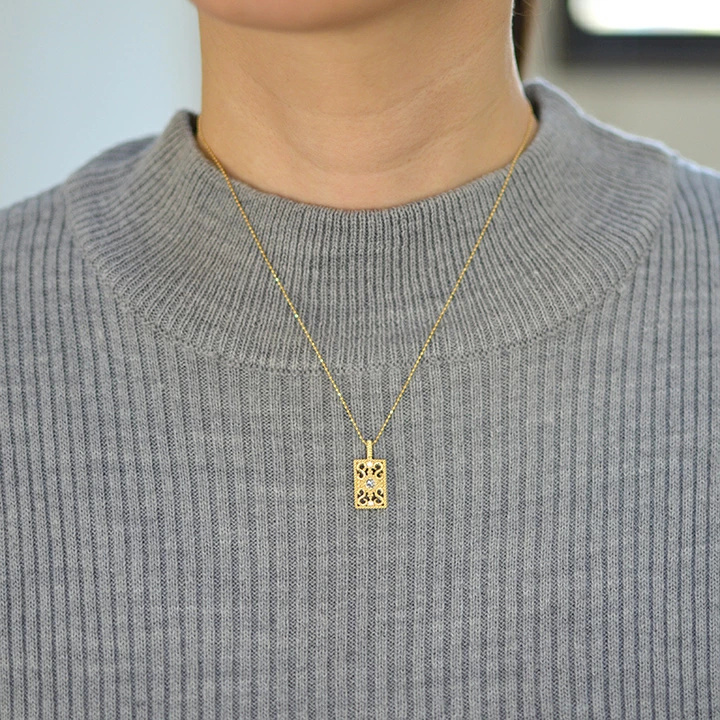 umu -アム- FINE JEWELRY STUIDIOローズカット ダイヤモンド ペンダントトップ 「rosaio」pn0346_i2.jpg