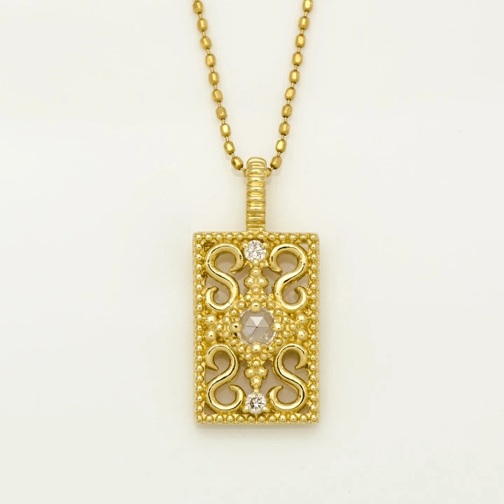 umu -アム- FINE JEWELRY STUIDIOローズカット ダイヤモンド ペンダントトップ 「rosaio」pn0346_m.jpg