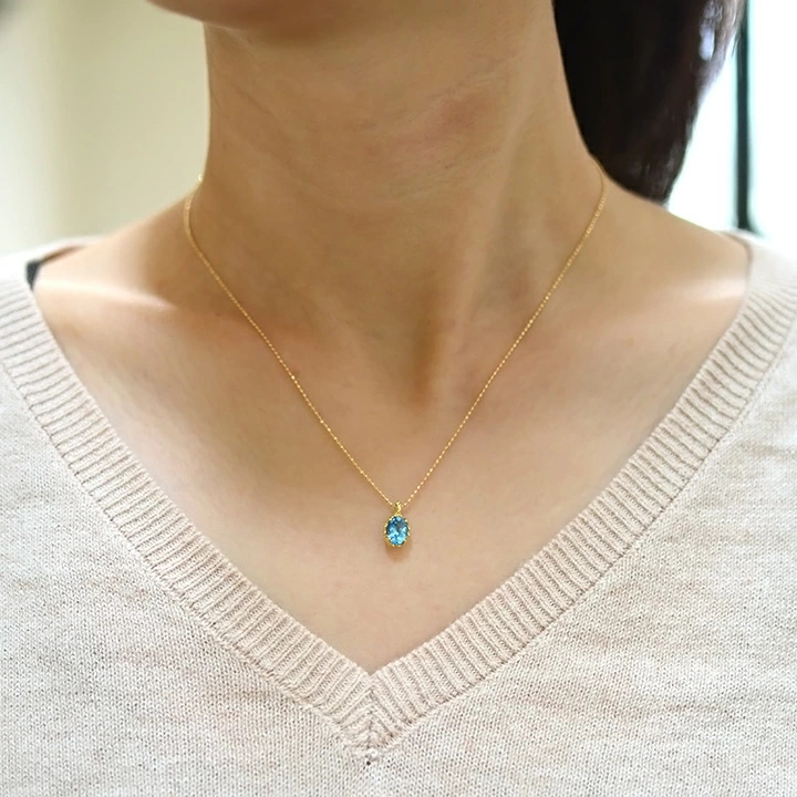 umu -アム- FINE JEWELRY STUIDIOブルートパーズ ペンダントトップ 「fresco」pn0348_i3.jpg