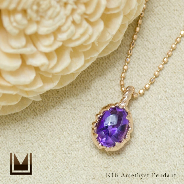 umu -アム- FINE JEWELRY STUIDIOアメシスト ペンダントトップ 「fresco」pn0349_1.jpg