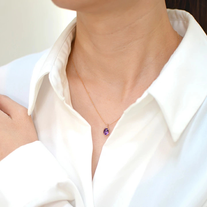 umu -アム- FINE JEWELRY STUIDIOアメシスト ペンダントトップ 「fresco」pn0349_i3.jpg