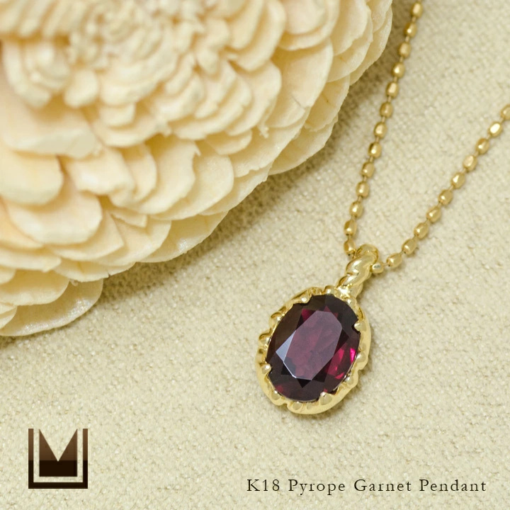 umu -アム- FINE JEWELRY STUIDIOパイロープガーネット ペンダントトップ 「fresco」pn0351_1.jpg