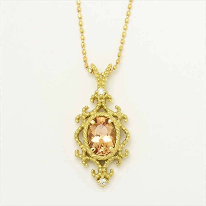 umu -アム- FINE JEWELRY STUIDIOインペリアルトパーズ ダイヤ ペントップ 「riflettere」pn0357_m.jpg