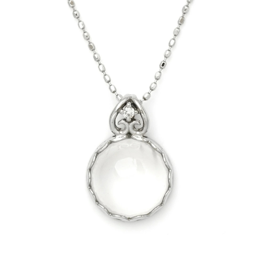 umu -アム- FINE JEWELRY STUIDIOムーンストーン ダイヤモンド ペンダントトップ 「doma」pn0359_round.jpg