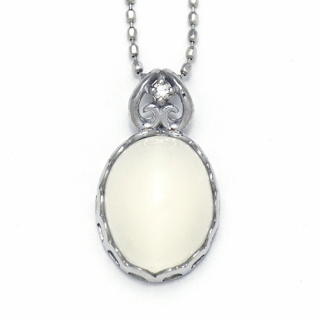 umu -アム- FINE JEWELRY STUIDIOムーンストーン ダイヤモンド ペンダントトップ 「doma」pn0359_wg.jpg