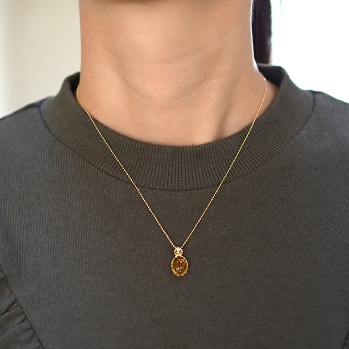 umu -アム- FINE JEWELRY STUIDIOK18 シトリン ダイヤモンド ペンダントトップ 「doma」pn0360_i2.jpg