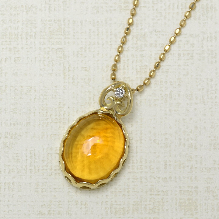 umu -アム- FINE JEWELRY STUIDIOK18 シトリン ダイヤモンド ペンダントトップ 「doma」pn0360_kanban2.jpg