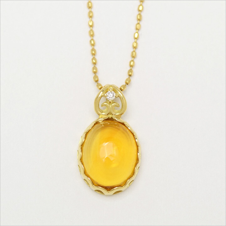 umu -アム- FINE JEWELRY STUIDIOK18 シトリン ダイヤモンド ペンダントトップ 「doma」pn0360_m.jpg