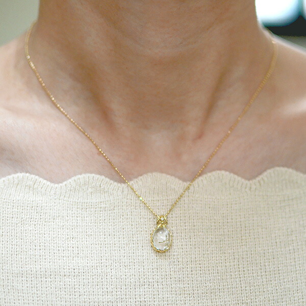 umu -アム- FINE JEWELRY STUIDIOK18 ルチルクォーツ ダイヤモンド ペンダントトップ 「doma」pn0361_i2.jpg