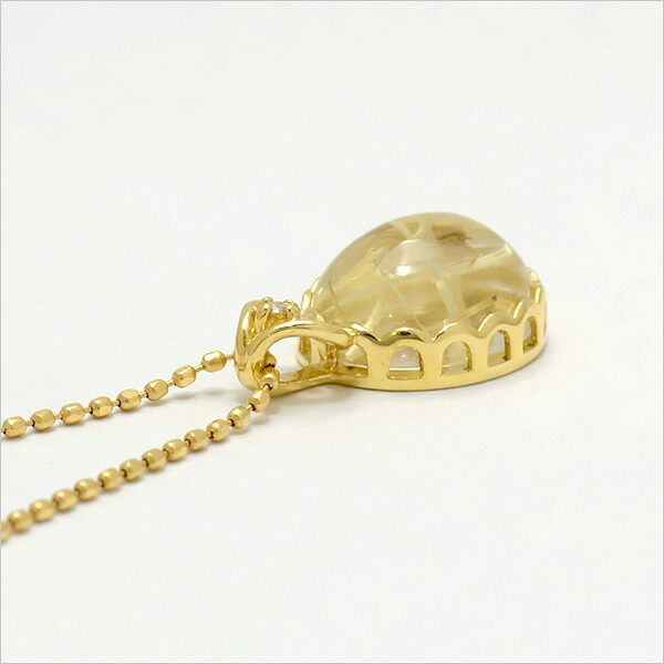 umu -アム- FINE JEWELRY STUIDIOK18 ルチルクォーツ ダイヤモンド ペンダントトップ 「doma」pn0361_s.jpg