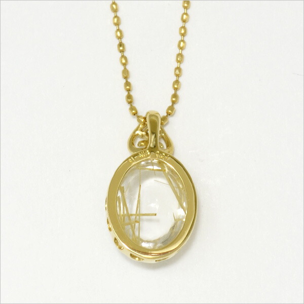 umu -アム- FINE JEWELRY STUIDIOK18 ルチルクォーツ ダイヤモンド ペンダントトップ 「doma」pn0361_u.jpg