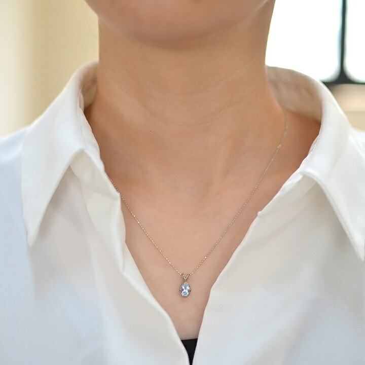 umu -アム- FINE JEWELRY STUIDIOK18 ブルートパーズ ペンダントトップ 「drop」pn0368_i2.jpg