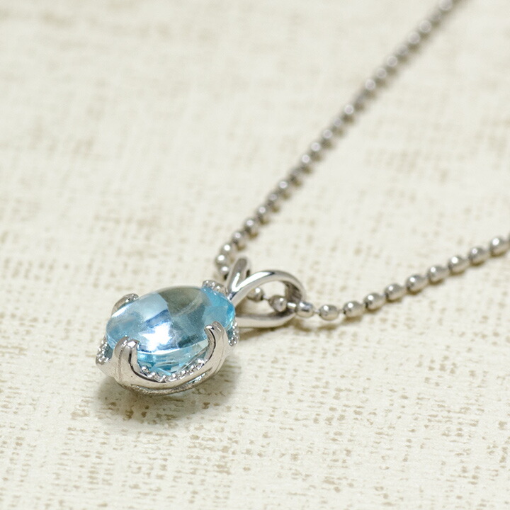 umu -アム- FINE JEWELRY STUIDIOK18 ブルートパーズ ペンダントトップ 「drop」pn0368_kanban2.jpg