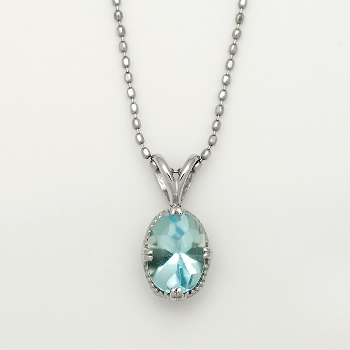 umu -アム- FINE JEWELRY STUIDIOK18 ブルートパーズ ペンダントトップ 「drop」pn0368_m.jpg