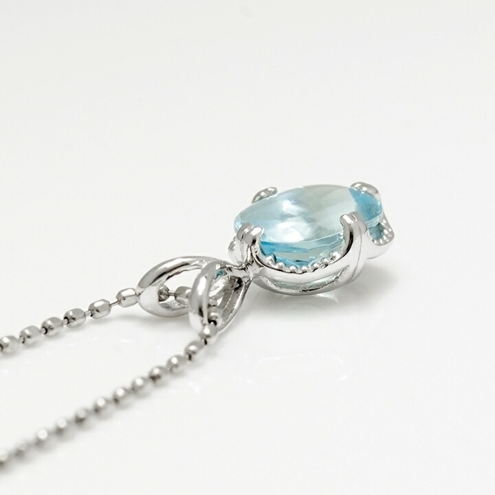 umu -アム- FINE JEWELRY STUIDIOK18 ブルートパーズ ペンダントトップ 「drop」pn0368_s.jpg