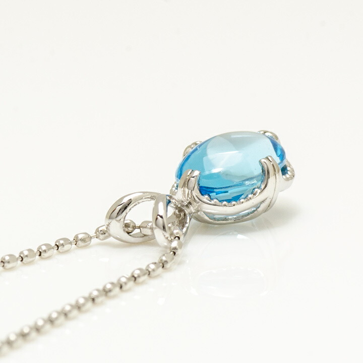 umu -アム- FINE JEWELRY STUIDIOK18 ブルートパーズ ペンダントトップ 「drop」pn0369_s.jpg