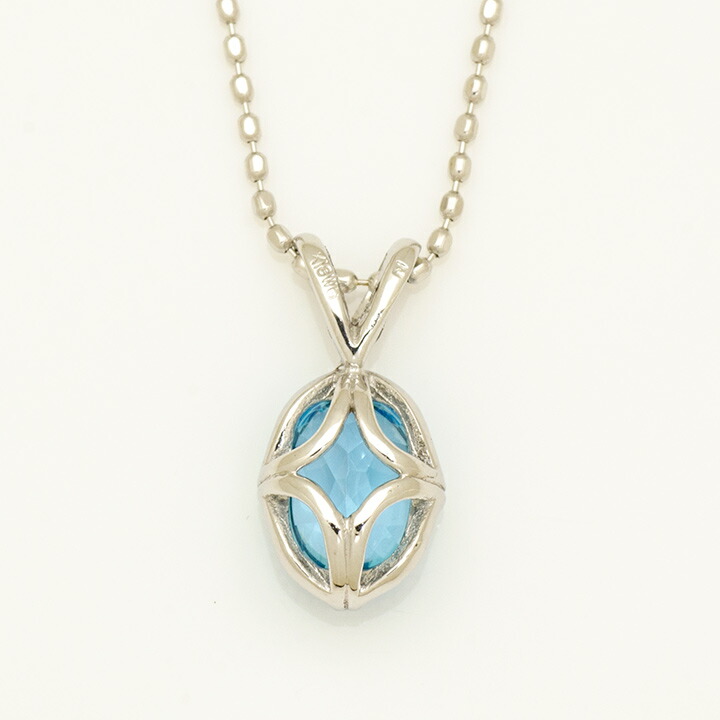 umu -アム- FINE JEWELRY STUIDIOK18 ブルートパーズ ペンダントトップ 「drop」pn0369_u.jpg