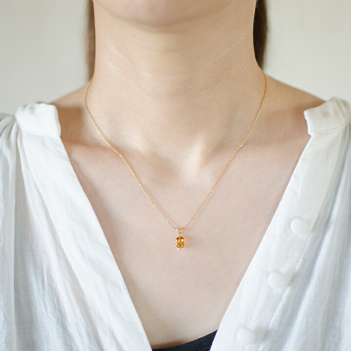 umu -アム- FINE JEWELRY STUIDIOK18 シトリン ペンダントトップ 「drop」pn0370_i2.jpg