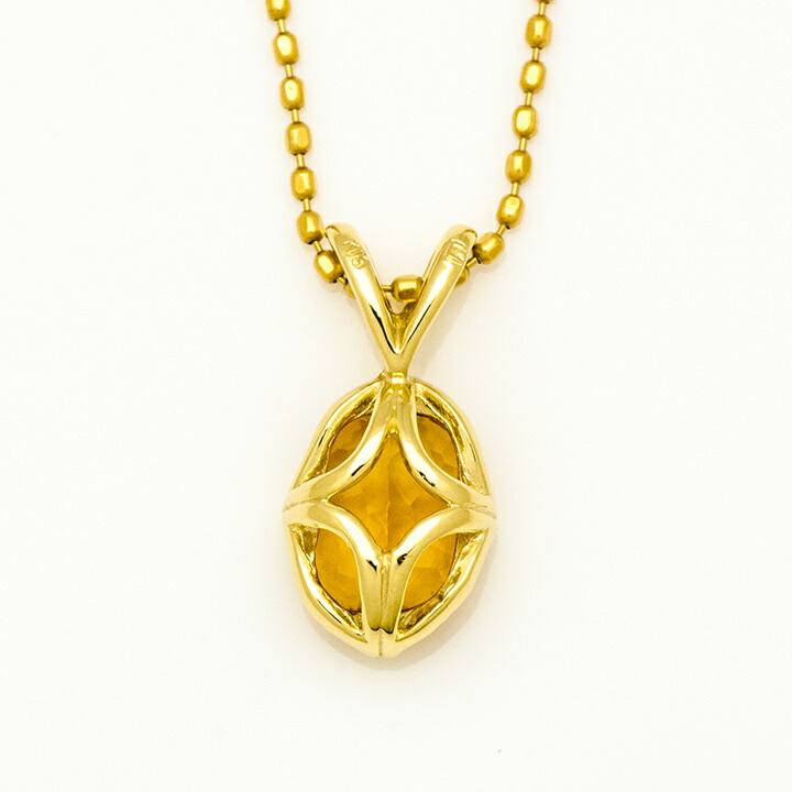 umu -アム- FINE JEWELRY STUIDIOK18 シトリン ペンダントトップ 「drop」pn0370_u.jpg