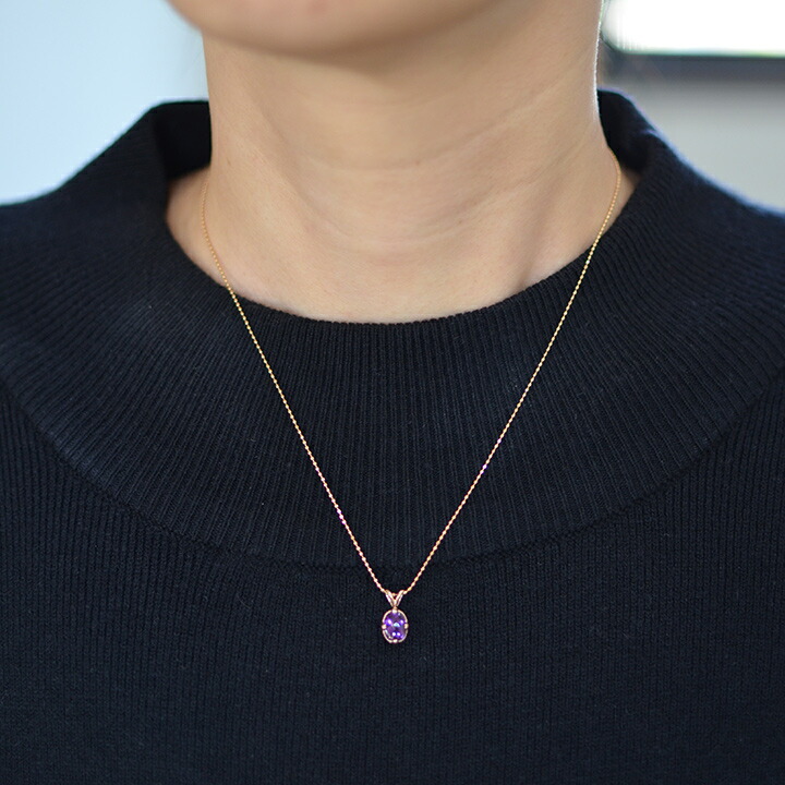 umu -アム- FINE JEWELRY STUIDIOK18 アメシスト ペンダントトップ 「drop」pn0371_i2.jpg