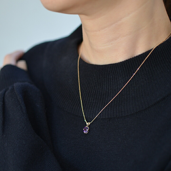 umu -アム- FINE JEWELRY STUIDIOK18 アメシスト ペンダントトップ 「drop」pn0371_i3.jpg