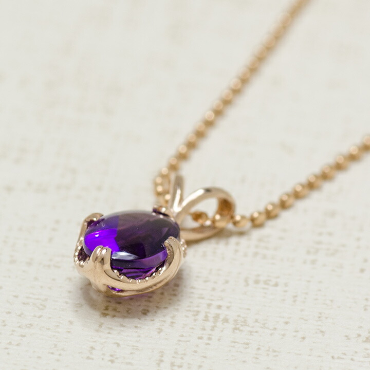 umu -アム- FINE JEWELRY STUIDIOK18 アメシスト ペンダントトップ 「drop」pn0371_kanban2.jpg