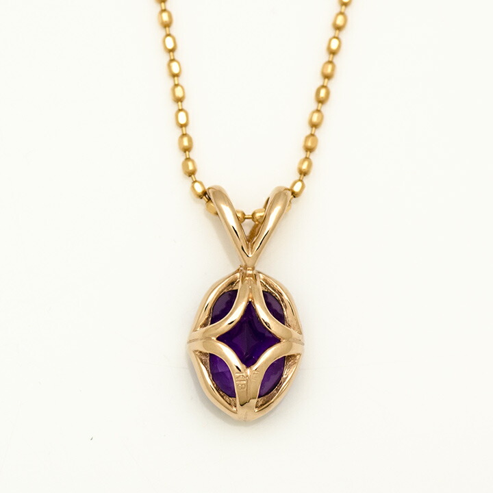 umu -アム- FINE JEWELRY STUIDIOK18 アメシスト ペンダントトップ 「drop」pn0371_u.jpg