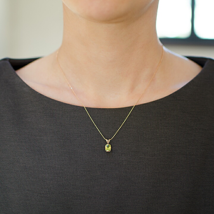 umu -アム- FINE JEWELRY STUIDIOK18 ペリドット ペンダントトップ 「drop」pn0372_i2.jpg