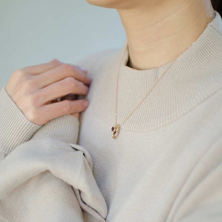 umu -アム- FINE JEWELRY STUIDIOK18 アメシスト ロードライトガーネット ペントップ 「amato」pn0375_i3.jpg