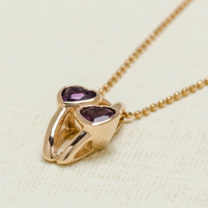 umu -アム- FINE JEWELRY STUIDIOK18 アメシスト ロードライトガーネット ペントップ 「amato」pn0375_kanban2.jpg