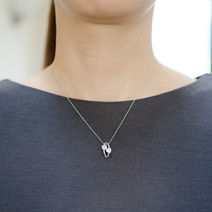 umu -アム- FINE JEWELRY STUIDIOK18 アクアマリン ブルームーンストーン ペンダントトップ 「amato」pn0376_i2.jpg