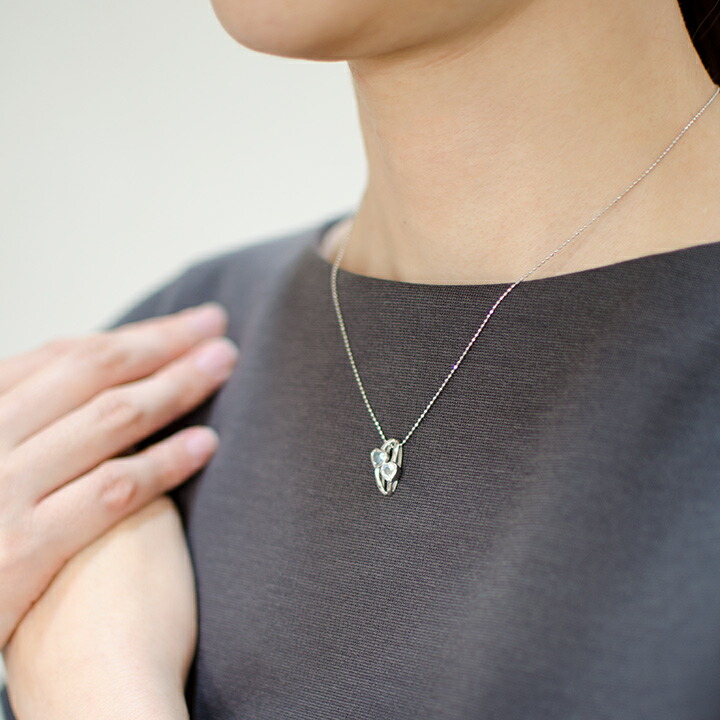 umu -アム- FINE JEWELRY STUIDIOK18 アクアマリン ブルームーンストーン ペンダントトップ 「amato」pn0376_i3.jpg