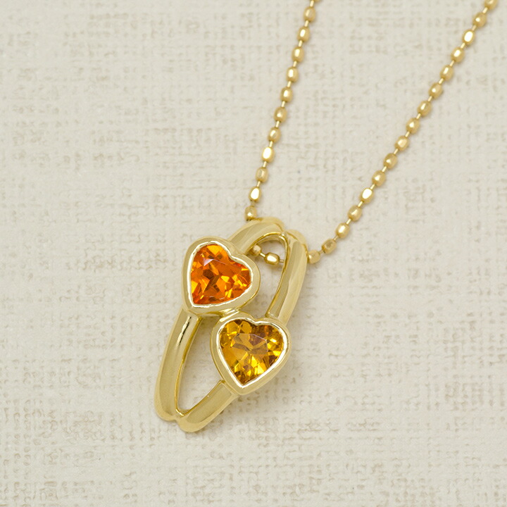 umu -アム- FINE JEWELRY STUIDIOK18 マンダリンガーネット シトリン ペンダントトップ 「amato」pn0377_kanban2.jpg