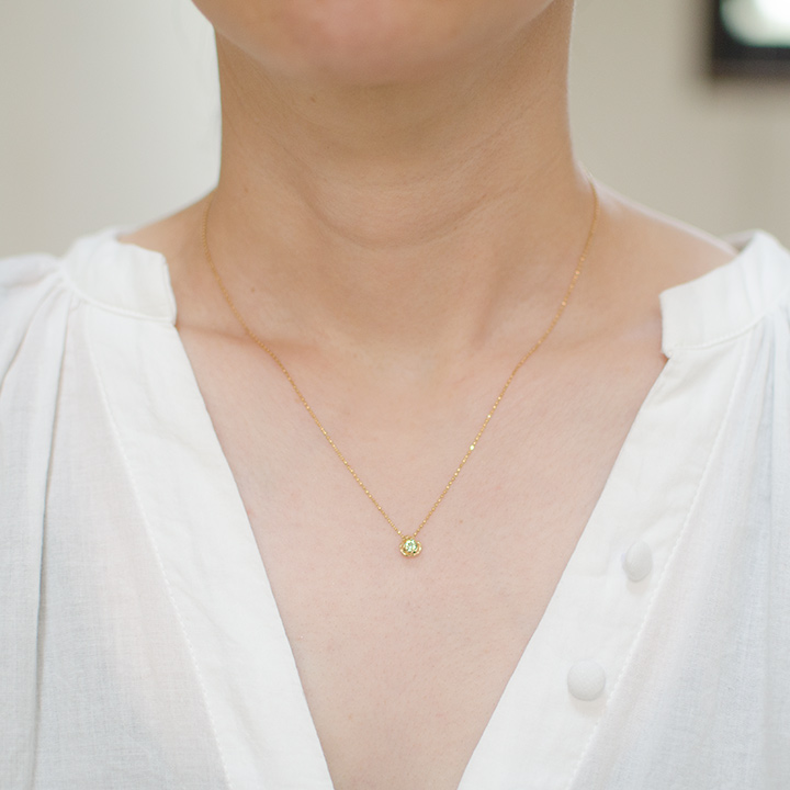 umu -アム- FINE JEWELRY STUIDIOK18 デマントイドガーネット ローズ ペンダントトップ 「romantica」pn0387_i2.jpg